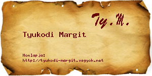 Tyukodi Margit névjegykártya